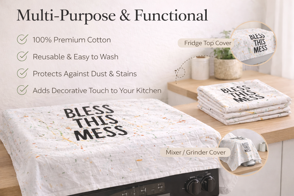 Premium Multi-Use Cotton Kitchen Towel – Decorative & Functional Cover